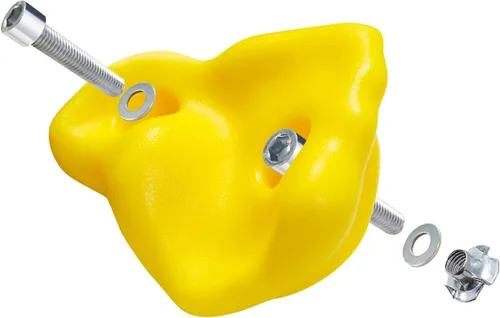 Vista 5 de Rainbow Craft Soportes de escalada en roca de mono para niños, 20 soportes de pared de roca, 2 asas y 1 cuerda de escalada anudada de 8 pies, kit