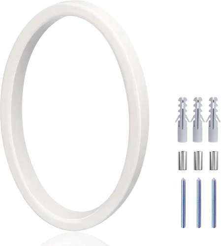 Vista 58 de Números de casa blancos para exterior moderno - Números de casa flotantes modernos de 5 pulgadas, crean sombras atractivas e interesantes, número 7