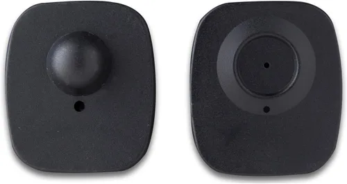 Vista 9 de Mini etiquetas de seguridad RF 8.2MHz con pin - 250 unidades - Seguridad de punto de control compatible para prevención de robos - para ropa