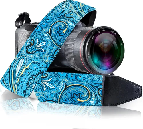 Vista 53 de Art Tribute Camera Strap for All DSLR and Mirrorless Cameras. Add Your Name Or Initials Make It a Personalized Gift