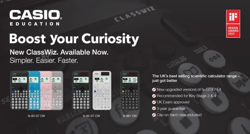 Vista 5 de Casio fx-83GTCW Calculadora científica rosa