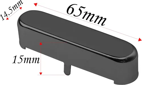 Vista 5 de 2 fundas para pastillas de cuello de guitarra Yootones compatibles con guitarra eléctrica estilo TL Tele Telecaster (negro)