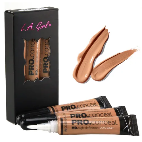 Vista 4 de LA Girl HD Conceal Corrector de alta definición (castaño) (paquete de 3)