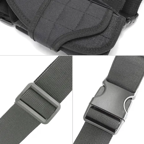 Vista 6 de Drop Leg Holster, Thigh Gun Holsters for Men Women, Airsoft Pistol Holster Leg Harness for Large Medium Glock Pistols