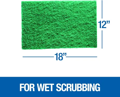 Vista 2 de Mercer Industries 4201GR Almohadillas de mantenimiento de pisos, 12 "x 18", verde (paquete de 5)
