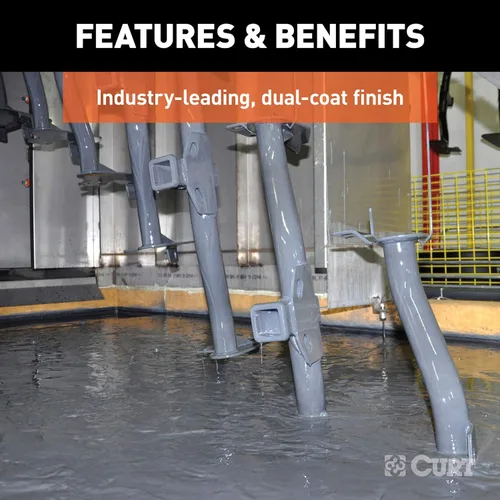 Vista 5 de CURT 13386 Enganche de remolque Clase 3, receptor de 2 pulgadas, se adapta a Ford Explorer seleccionado, utilidad interceptor de policía