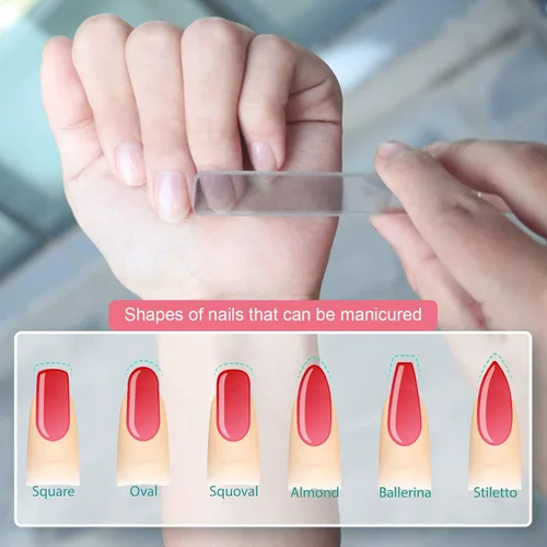 Vista 7 de RedFlow - Juego de limas para uñas de vidrio, juego de limas y buffer que contiene 2 limas nano de vidrio para uñas y 1 lima nano de vidrio