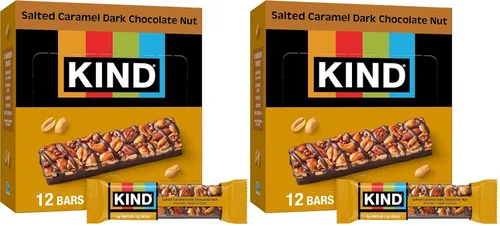 Vista 2 de KIND - Barras de chocolate oscuro, moca y almendras, bocados saludables, libres de gluten, bajas en azúcar, con 0.18 onzas de proteína, 12