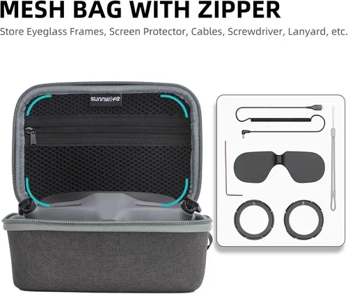 Vista 4 de Avata Bolsa de transporte para DJI Avata Goggles 2 Motion Controller Case Cover FPV Drone RC Accesorios de control remoto Protección rígida Estuche