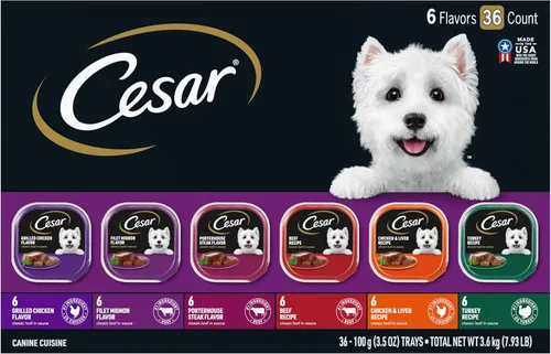 Vista 10 de Cesar - Comida húmeda gourmet para perros en paquete variado de 12 unidades (paquete de 2)