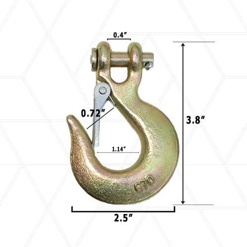 Vista 5 de Boxer Cadena de seguridad para remolque de herramientas (paquete de 2) 3/8" x 35" - Cadenas de remolque de transporte de grado 70 con gancho forjado