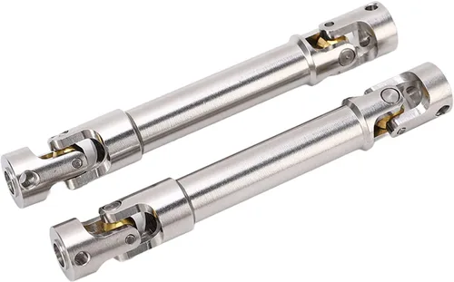 Vista 3 de Juego de eje de transmisión a control remoto, 2 piezas de eje de transmisión RC M4 seis dientes RC eje de transmisión para 1/10 RC Crawler (3.583 in)