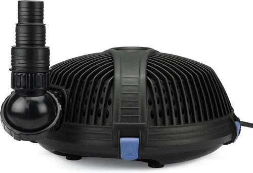 Vista 2 de Aquascape Aquaforce Bomba asincrónica de agua con jaula protectora para estanques, lagos pequeños y cascadas, Negro