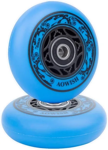 Vista 11 de Ruedas Ripsurf 90a de 2.992 in con rodamientos ABEC-9 para RipStik DLX Caster Board, Deluxe Junior Skateboard, 2 ruedas pivotantes, patineta