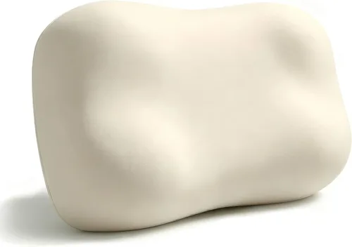 Vista 12 de Almohada cervical para aliviar el dolor de cuello, almohada ergonómica para dormir de lado y dormir profundo Azul