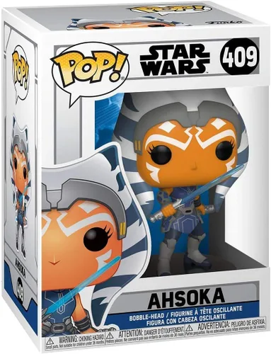 Vista 2 de POP Star Wars: Clone Wars - Figura de vinilo de Ahsoka Tano Funko (paquete con funda protectora compatible con Pop Box), multicolor, 3.75 pulgadas