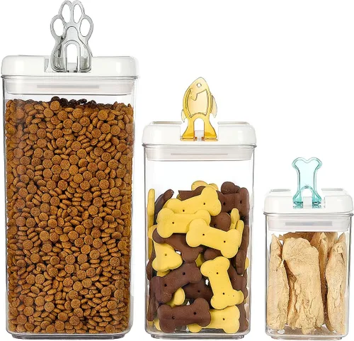 Vista 12 de Felli Flip Tite TALL Storage Container with Lid 4" Air Tight Easy Open Ring Top, Clear Acrylic Skinny Canister Jar for Spaghetti Lasagna Fettuccine