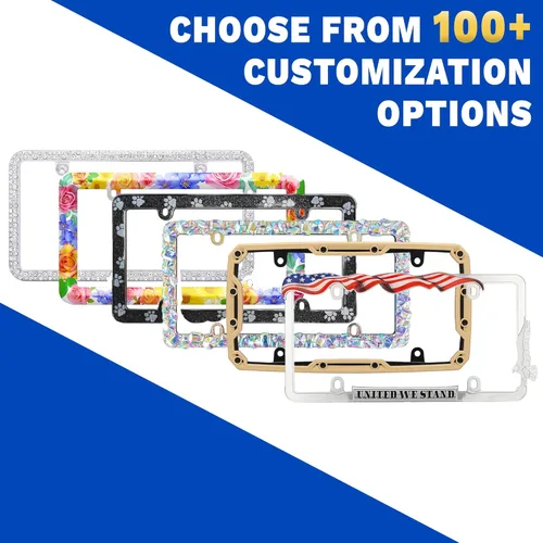 Vista 7 de Cruiser Accessories 19130 Daisy - Marco para matrícula, cromado/pintado