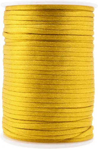 Vista 101 de Mandala Crafts Cordón de nailon satinado de 1/64 pulgadas (0.024 in), 100 yardas para pulseras, collares, joyas y adornos de macramé