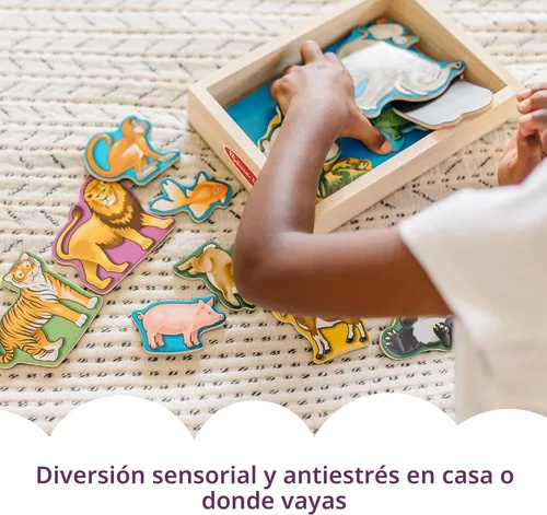 Vista 3 de 20 imanes de madera Melissa & Doug, Multicolor