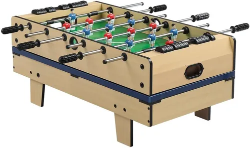 Mesa de juego combinada múltiple 4 en 1 de 3 pies con mesa de futbolín de tamaño adulto con hockey, futbolín con fútbol, mesa de billar, mesa de