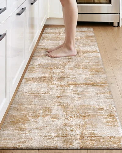 Vista 28 de DEXI Alfombrillas de cocina acolchadas antifatiga 23 x 86 pulgadas, color Azul