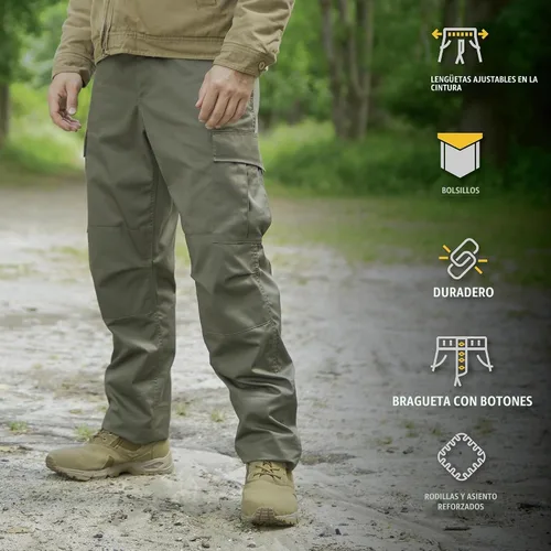 Vista 4 de Rothco: pantalones tácticos BDU – Pantalones cargo resistentes para senderismo al aire libre, EDC, uniforme de trabajo Uniforme de combate