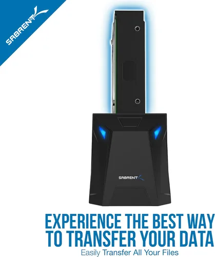 Vista 4 de SABRENT Estación de acoplamiento de disco duro externo USB 3.0 a SATA para disco duro de 2,5" o 3,5" ' SSD [compatible con UASP] (EC-UBLB)