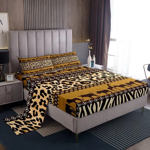 Vista 21 de Erosebridal Western Aztec Sheets Twin Brown Bull Skull Bed Sheets Set Southwestern Boho Sheet Set for Boys Girls Rustic Farmhouse Bed Sets 3Pcs