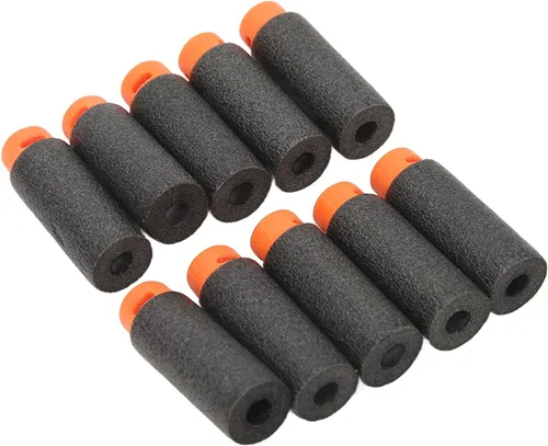 Vista 6 de 100 piezas de recambio, EVA suave dardos universales juguete de espuma de repuesto para varios juguetes (negro)