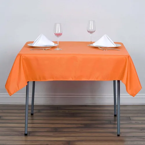 Vista 8 de Efavormart - Mantel redondo de poliéster para banquetes de boda, 90 pulgadas, color marfil