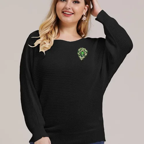 Vista 3 de YOQUCOL Broche grande grande con forma de hoja de diamantes de imitación de cristal austriaco vintage para mujer tono dorado