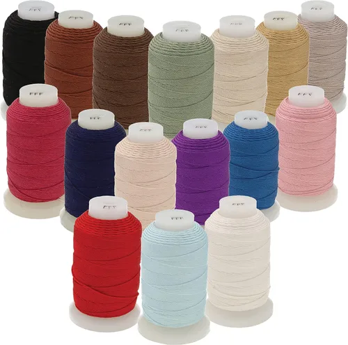 Vista 28 de The Beadsmith Cordón de seda pura – 16 colores surtidos, tamaño E (0.325 mm/0.0128"), 200 yardas, carretes de 1/2 oz