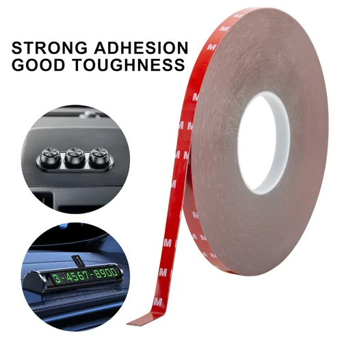 Vista 3 de MYFAMIREA Cinta adhesiva de doble cara de 0.39 pulgadas x 108 pies, resistente al agua, cinta de espuma multiusos para tiras de luces LED