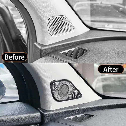 Vista 4 de YOUTOOCAR Cubiertas de aleación para altavoces de puerta de automóvil, cubiertas de altavoz de audio para tweeter, compatible con accesorios Kia