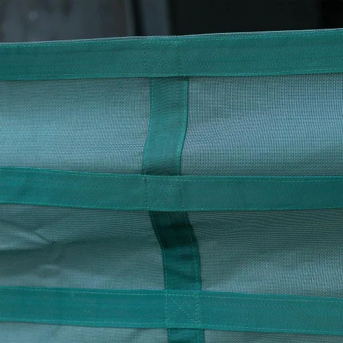 Vista 4 de Dura-Tech Protector de pasillo Color verde Se expande de 10 a 12 pies Malla de nailon de alta visibilidad Promueve el máximo flujo de aire