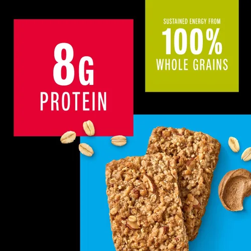 Vista 4 de KIND - Barras de proteína para el desayuno, mantequilla de almendras, snacks saludables, libres de gluten, con 8g de proteína, 6