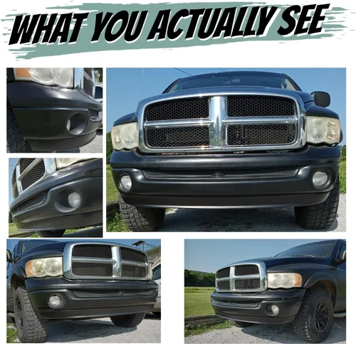 Vista 6 de HECASA Valancia deflectora de aire para parachoques inferior Compatible con Dodge RAM 2002-2008 1500/2003-2009 2500 3500 Reemplazo para CH1090125