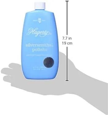 Vista 4 de W. J. Hagerty Hagerty 10120 Silversmiths' Silver Polish, 12 onzas, 12 onzas líquidas (paquete de 1), azul