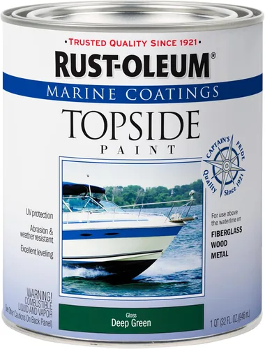 Vista 17 de Rust-Oleum Disponible 207005 Marine Topside Pintura esmaltada, gris acorazado, 1 cuarto de galón, 32 onzas líquidas (paquete de 2)