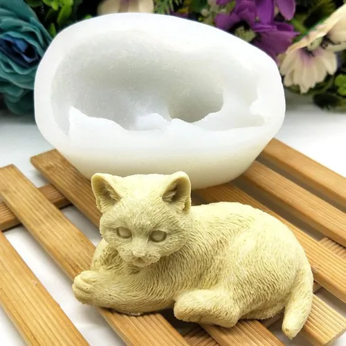 Vista 16 de Molde de vela de rotación ondulada, paquete de 2 moldes de silicona para velas para decoración del hogar, molde de silicona para cilindro de resina