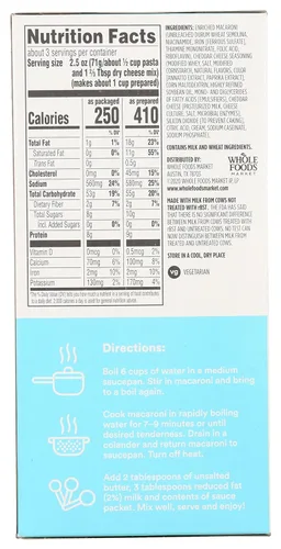 Vista 2 de 365 by Whole Foods Market - Macarrones con queso, 7.25 onzas