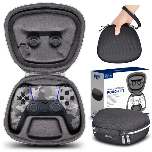 sisma Travel Case Compatible with PS5 DualSense Wireless Controller, PlayStation 5 Controller Holder Home Safekeeping Protective Cover Storage Case