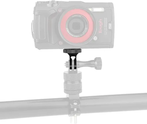 Vista 4 de Soporte de trípode de aluminio para adaptador de trípode Gopro 1/4"-20 Soporte de cámara para Gopro Hero 13 12 11 10 9 8 DJI Osmo Insta360 AKASO