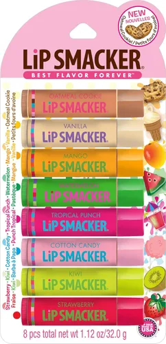 Vista 15 de Lip Smacker Marvel Avenger - Paquete de fiesta de bálsamo labial saborizado 8 unidades, Super Hero, Spiderman, Iron Man, Capitán América