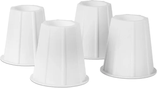 Vista 6 de HOME IT Elevadores de cama de alta calidad de 5 a 6 pulgadas, con forma redonda negra, elevador de cama que te ayuda a almacenar debajo de la cama