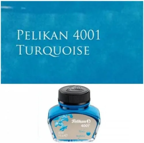 Vista 5 de Tinta embotellada Pelikan color negro brillante para plumas estilográficas, 30 ml (4001)