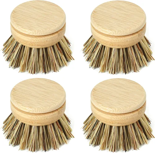 Jungle Culture Cepillos para Platos o Cabezales de Cepillo de Repuesto para Cepillos Ecológicos para Platos • Cabezales de Cepillo de Cocina de