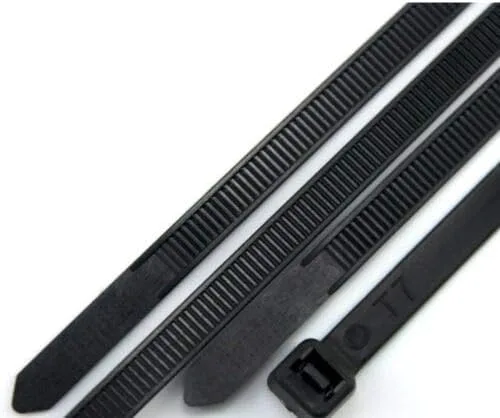 Vista 4 de MaxLLTo 8 "pulgadas resistente a los rayos UV de nylon plástico Cable Zip Wire Tie 40 lbs Negro Paquete de 100