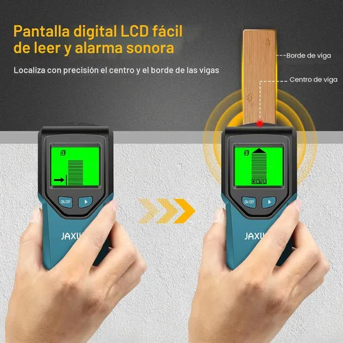 Vista 4 de Escáner de pared con buscador de pernos 5 en 1 con chip inteligente y pantalla LCD HD, detector de vigas para el centro y el borde de madera Agua